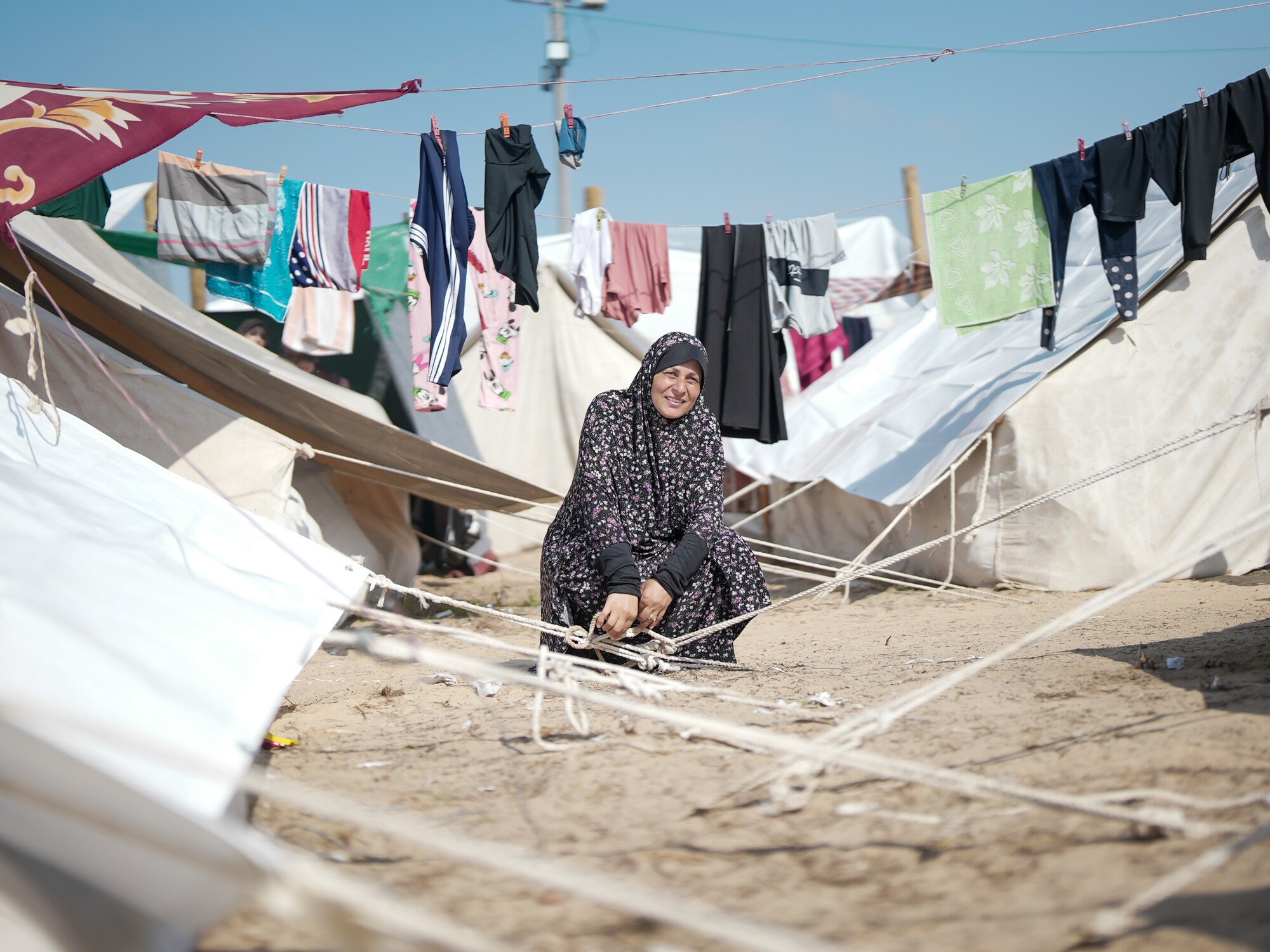 RS364079_UNRWA Tents Camp in South Gaza-lpr