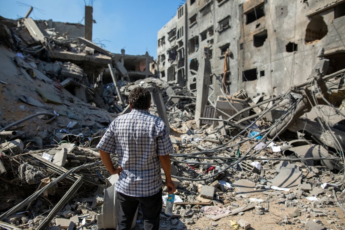 Gaza City destruction and eviction